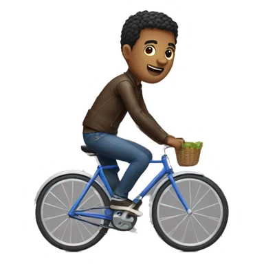 gay man riding a bike sticker
