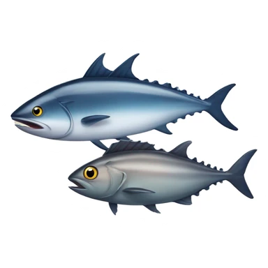 Tuna fish and octopus sticker