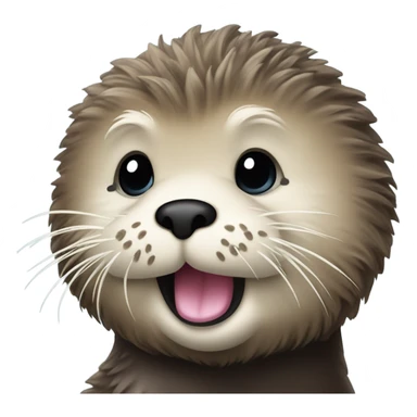 sea otter with riz sticker