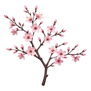 Sakura cherry blossom tree branch  sticker