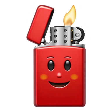 Zippo Lighter, red sticker