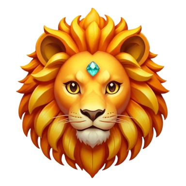 Pokemon legendary laranja and yellow crystal lion sticker