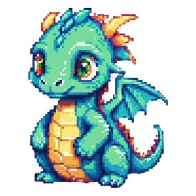 cute baby dragon sticker