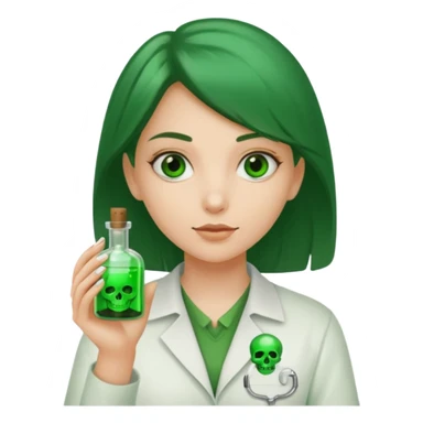 Gir trying to poison me her name tag  is denisa george sticker