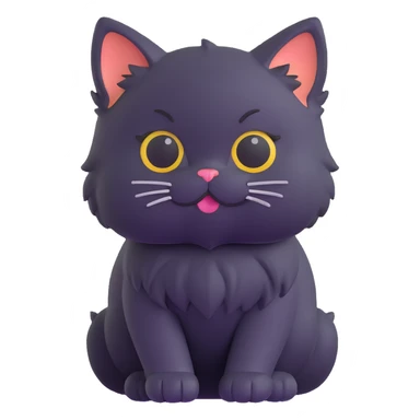 fluffy kitten sticker
