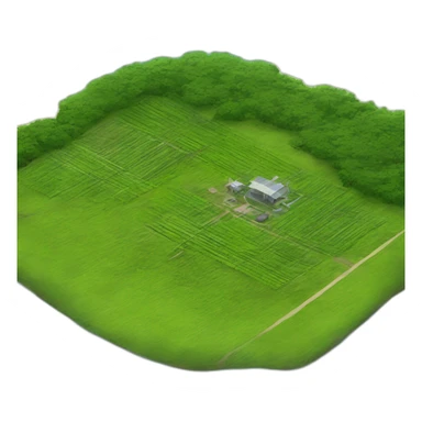 plantation satellite view landscape sticker