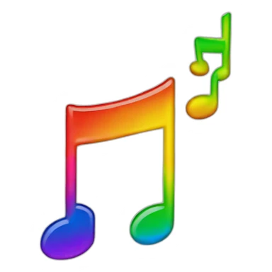 Jonathan Toews as rainbow musical note on sheet  sticker