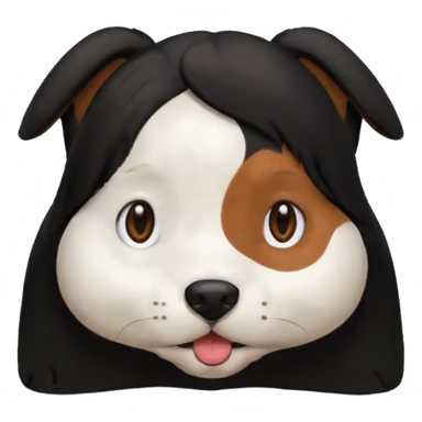 Black Twintale hair dog sticker