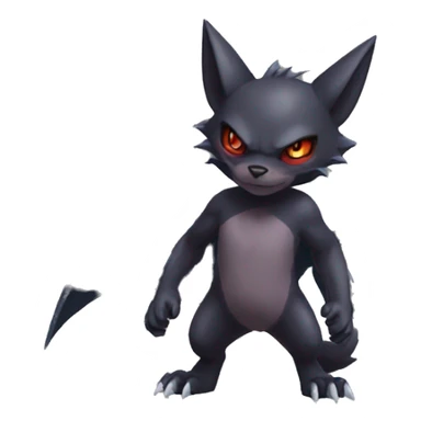 Litten-Bat-Zoroark full body sticker