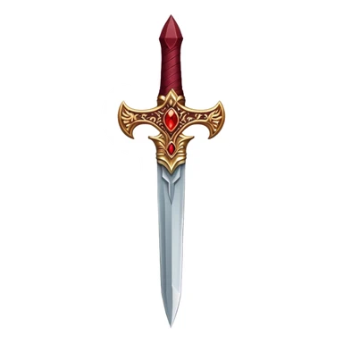 Dark red dagger sticker