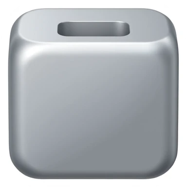  modern software box. Smooth 3D form, rounded edges, soft realistic lighting, minimalist design, no text or logos, neutral background. Rendered in the same realistic style as official Apple emojis (like the toolbox or laptop emoji). sticker