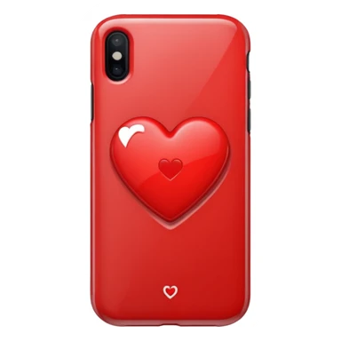 phone case with heart sticker