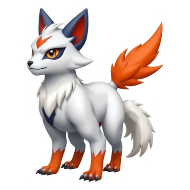 Absol-Litten-Zangoose-Fusion (full body) sticker