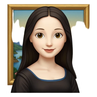 mona lisa picture sticker