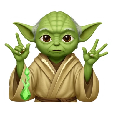 yoda qui fait un doigt d’honneur  sticker