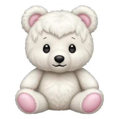 Oso de peluche blanco cute sticker