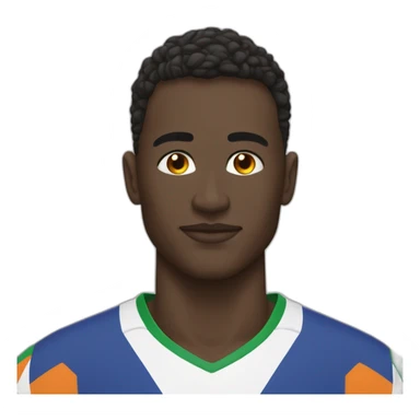 joeur de foot ivoirien sticker