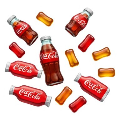 gummy coke pieces sticker