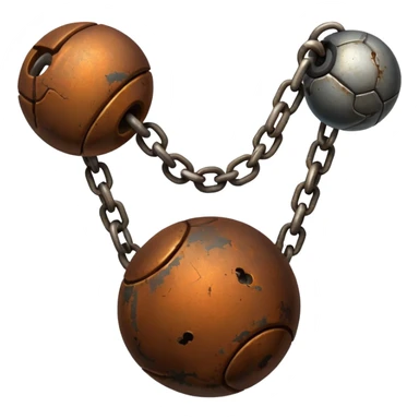 prisoner chain with ball sticker