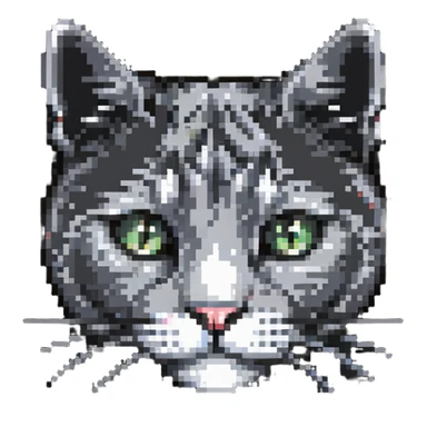 A cute cat face sticker