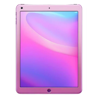 Pink and purple iridescent iPad sticker