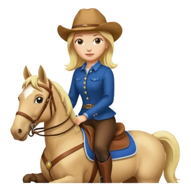 Horse rider woman sticker