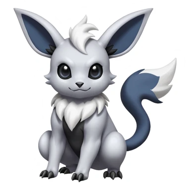 Mewostic-Absol-Minccino-Pokémon-Fakémon-hybrid-creature (full body) sticker