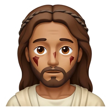 Brown Jesus injured  sticker