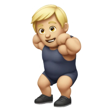 Emoji saying can you lift over 100kg sticker