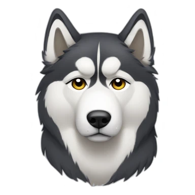 Malamute sad sticker