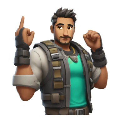 Gotaga game fortnite  sticker
