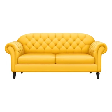 yellow basic sofa
 sticker