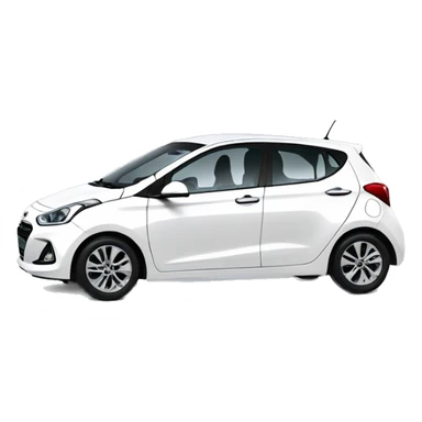 White Hyundai i10 sticker