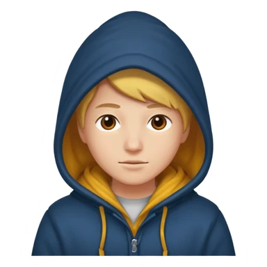 persona abrigada con goroo  sticker