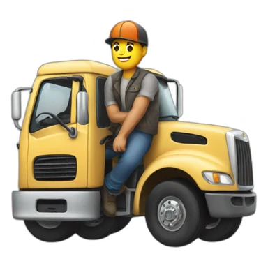 Truckers with 3 spokes sticker