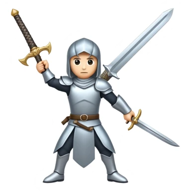 An integral holding a sword sticker