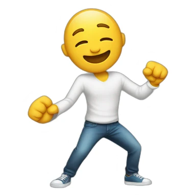 Man who is dabing sticker