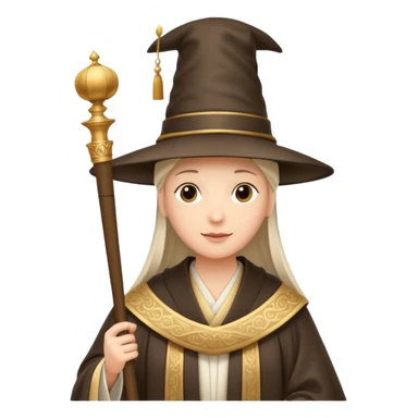 Elegant noble in long robes with tall hat, holding a scroll of orders.
 sticker