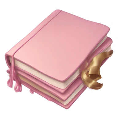 Aesthetic light pink book sticker