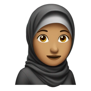 Hijab-wearing female psychologist emoji sticker