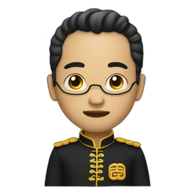 chinois noir qui dit oui sticker