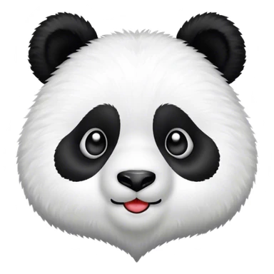 Panda with heart eyes sticker