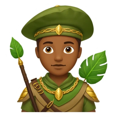 Jungle Guard – leaf shield. sticker