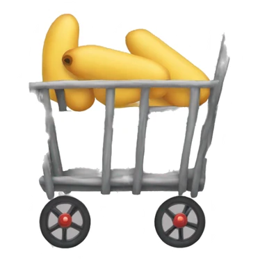 a cart without wheels sticker