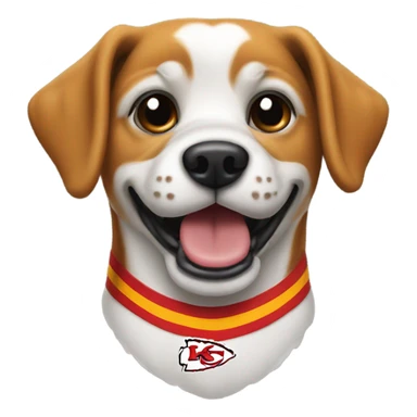 Kansas City chiefs dog sticker