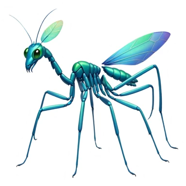 blue mantis sticker