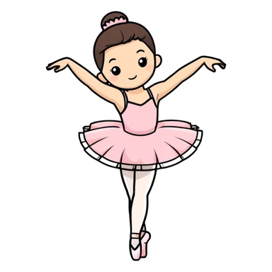 Pink ballerina  sticker