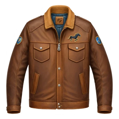 Mustang jacket sticker