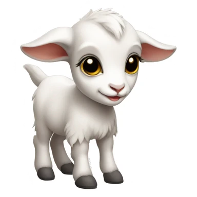 Baby goat wearing shoes sticker