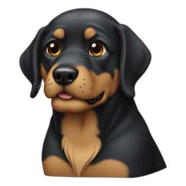 Perro rotwailer sticker